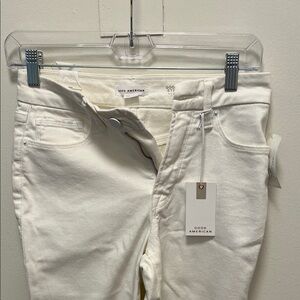 Good American Women's Cream Skinny Jeans